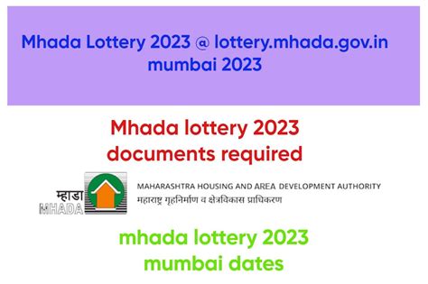 mhada lottery 2021 mumbai|mhada lottery 2023 mumbai dates.